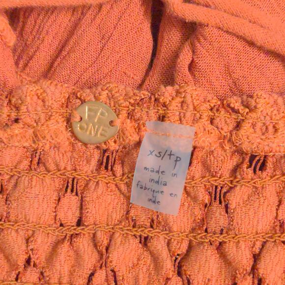 Free People Adella Cami Crochet Lace Flowy Tier Crisscross Winding Roads XS New - Picture 6 of 11